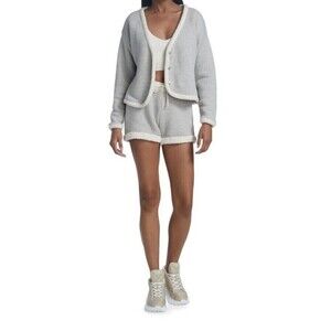 Donni. French Terry Poodle Shorts Size Small Gray Anthropologie Athleisure $149
